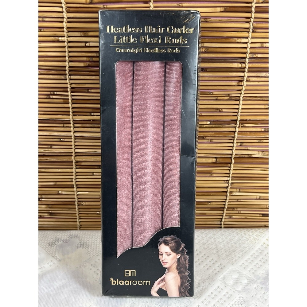heatless hair curlers Little Flexible Rods‎  Overnight Heatless Rods Dark Pink